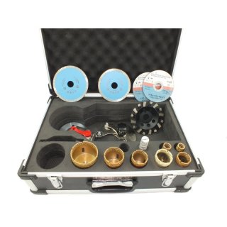Diamantbohrkronensets Ceramic im Koffer M14