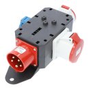 Adapter / Stromverteiler Bergheim 400V 32A 5-polig 1x Schuko + 1x CEE 16A + 1x CEE 32A IP44