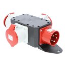 Adapter Mobilverteiler Verteiler Stromverteiler Anschluss 400V 32A 5-polig mit 3x CEE-Steckdose 32A Schutzart IP44