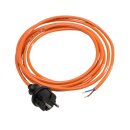 Baustellen-Anschlussleitung orange, 5m, H05BQ-F 2x1,0,...