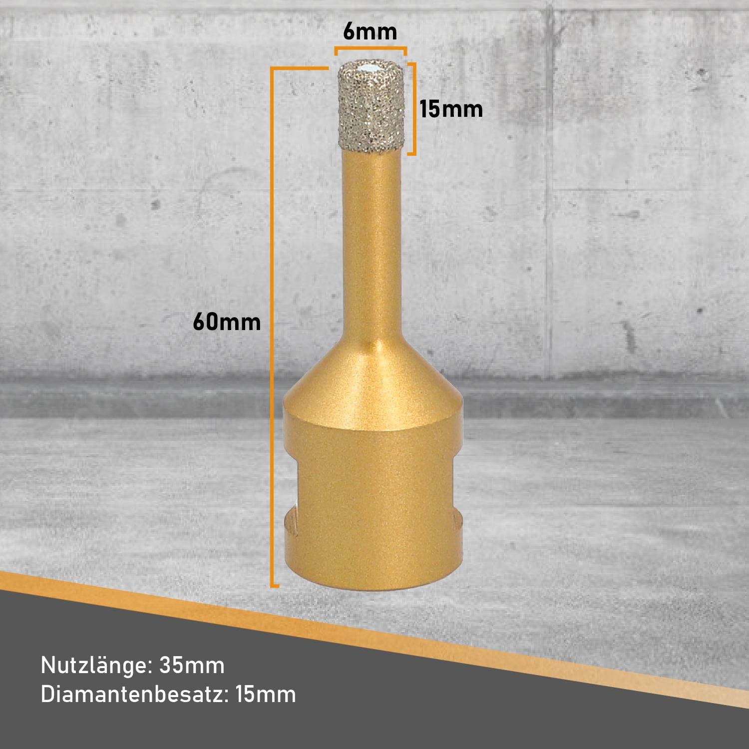 Woltersberger Diamantbohrkrone 6–120 Mm – Für Winkelschleifer M14, Fliesenbohrer