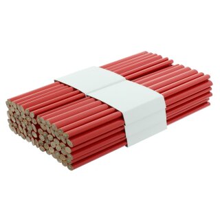 Zimmermannsbleistift rot, oval 250 mm, 72 Stück