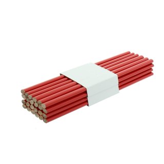 Zimmermannsbleistift rot, oval 250 mm 24 Stück