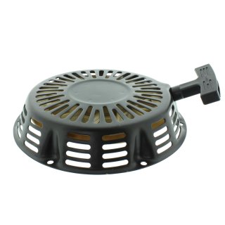 Revesierstarter mit 6 Schraublöchern passend für Lumag Maschinen mit DJ188F Motor, z.B. BSF-15, HC 1500 Schwarz