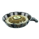 Revesierstarter mit 6 Schraublöchern passend für Lumag Maschinen mit DJ188F Motor, z.B. BSF-15, HC 1500 Schwarz