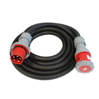 CEE Gummi Verlängerungskabel Kraftstromkabel 400V H07RN-F 5G 35,0 mm² 125A 5 Meter Länge Schutzklasse IP67