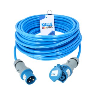 Kalle Verlängerungskabel CEE 230V 16A 2,5mm² Extreme Blau IP44 10 Meter