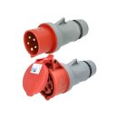 Kalle CEE Gummi-Verlängerungskabel H07RN-F 5G 1,5 mm² 50 Meter 400V 16A IP44 Starkstrom Stromkabel Baustellenkabel Industriekabel Stromverlängerung