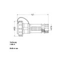 Mennekes Schuko Kupplung IP68 blau