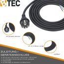 Anschlussleitung H07RN-F 2G 1,5 mm² 1,5 Meter Gummikabel IP44 Zuleitung Strom Anschlusskabel Netzkabel Stromkabel Verbindungskabel