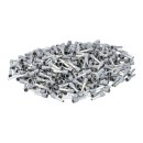 Aderendhülsen 4,0 mm² isoliert mit Kragen grau...