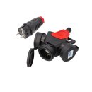 Kalle Verlängerungskabel Schuko 1,5mm² 3-Fach Kupplung IP54 50 Meter