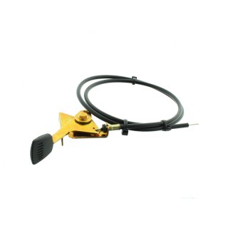 Gasseilzug inkl. Hebel passend für Lumag-Maschinen z.B.:  BSF 15 (Gelber Hebel)