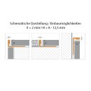 Fliesenschiene als Winkelprofil, Edelstahl (V2A) glänzend, Länge 2,50 m Fliesenprofil