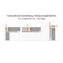 Fliesenschiene als Winkelprofil, Edelstahl (V2A) glänzend, Länge 2,50 m 8 mm Fliesenprofil