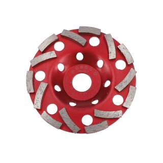 BTEC Diamant Topfschleifer TWIN SPEED EXTREME Ø 125 mm Bohrung 22,23 mm Aufnahme M14 Schleifteller Beton Granit Naturstein Mauerwerk Fliesenkleber