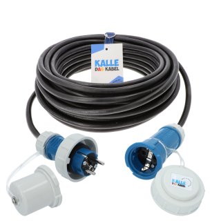 Kalle Verlängerungskabel Schuko 1,5mm² Aquasafe IP68 5 Meter