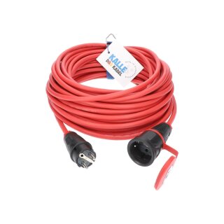 Verlängerungskabel KALLE Classic 1,5mm² rot