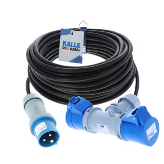 CEE Verlängerung KALLE Blue mit 2-fach-Kupplung