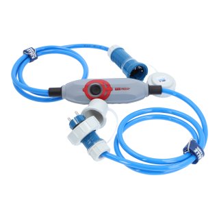 Personenschutzschalter KALLE PRCD-S+ Aquasafe IP68 H07BQ-F 3G 2,5 (PUR-Kabel) blau 1-Fach