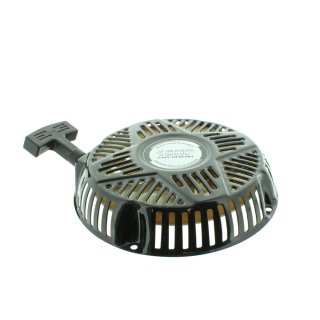 Reversierstarter mit 4 Schraublöchern passend für Lumag-Maschinen mit DJ188F Motor, z.B. BSF-15, HC1500 Schwarz