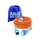 CEE Verlängerung Kalle Blue Signal H07BQ-F 3G 2,5 in orangener Signalfarbe 25 Meter