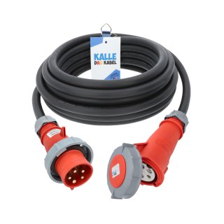 Kalle Verlängerungskabel CEE 400V 32A 6,0mm² Phasenwender Aquasafe IP67 20 Meter