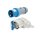 CEE Verlängerung KALLE Blue SIGNAL Winkel H07BQ-F 3G 2,5 in orangener Signalfarbe 30 Meter