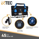 BTEC Worker LED 45 Watt Arbeitsleuchte LED Baustrahler mit Steckdose Arbeitslampe Bauleuchte Werkstattlampe Baustellenlampe LED Baulampe