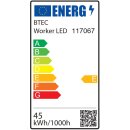 BTEC Worker LED 45 Watt Arbeitsleuchte LED Baustrahler mit Steckdose Arbeitslampe Bauleuchte Werkstattlampe Baustellenlampe LED Baulampe