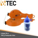 Doppel-Schlagschnurgerät Duo Longo mit 100 g Farbpuder blau Schnurstärke 1,5 mm 30 Meter Länge