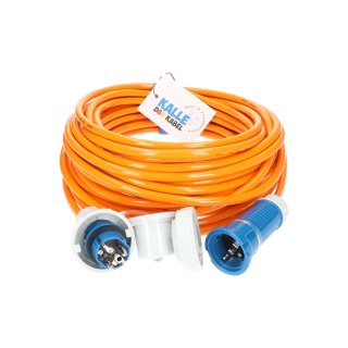 Kalle Verlängerungskabel Schuko 2,5mm² Extreme Signal Orange Aquasafe IP68