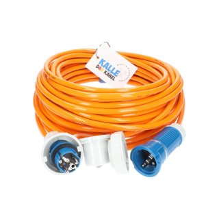 Kalle Verlängerungskabel Schuko 2,5mm² Extreme Signal Orange Aquasafe IP68 15 Meter