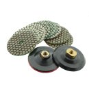 Trocken-Schleifpad mit Klettverschluss Komplettset 10tlg.