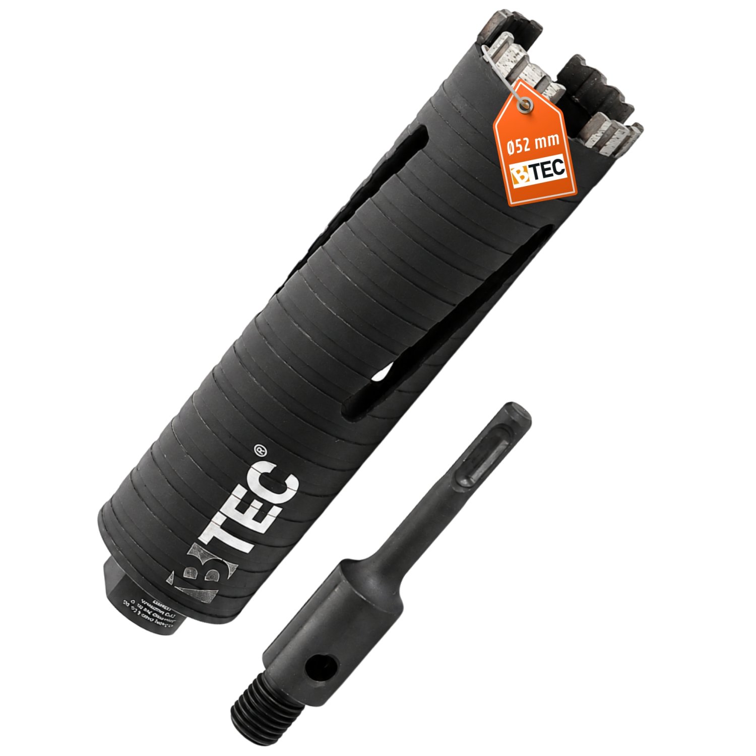 BTEC Diamantbohrkrone – Trockenschnitt, 180 Mm Nutzlänge, Für Beton & Mauerwerk