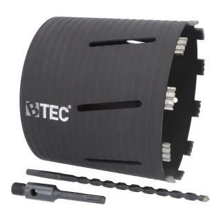 NEXT GENERATION Diamant Bohrkrone Beton Nutzlänge 180 mm 202 mm SDS-plus kurz 100 mm mit Zentrierbohrer