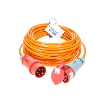 Kalle Verlängerungskabel CEE 400V 16A 2,5mm² Phasenwender Extreme Signal Orange IP44 10 Meter