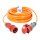 Kalle Verlängerungskabel CEE 400V 16A 2,5mm² Phasenwender Extreme Signal Orange IP44 50 Meter