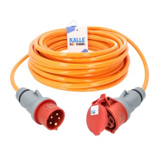 Kalle Verlängerungskabel CEE 400V 16A 2,5mm² Extreme Signal Orange IP44 15 Meter