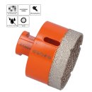 Diamantbohrkrone Special Orange M14 Fliesen, Keramik, Feinsteinzeug 65 mm