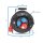 Kalle CEE Kabeltrommel 25 Meter H07RN-F 5G 1,5 mm² 400V 16A Schutzart IP44 mit 2x Schuko Steckdose 1x CEE Steckdose 400V 16A