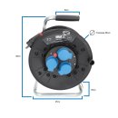 Kalle Kabeltrommel Schuko H07RN-F 3G 1,5 mm²  IP44 40 Meter