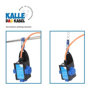 Kalle Adapterkabel CEE 230V 16A 2,5mm² auf Zelt Edition Extreme Signal Orange IP44
