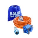 Kalle Adapterkabel CEE 230V 16A 2,5mm² auf Zelt Edition Extreme Signal Orange IP44