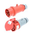Kalle CEE Gummi-Verlängerungskabel H07RN-F 5G 2,5 mm² 30 Meter mit Phasenwender 400V 16A IP44 Starkstrom Stromkabel Baustellenkabel Industriekabel Stromverlängerung