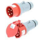 Kalle CEE Gummi-Verlängerungskabel H07RN-F 5G 2,5 mm² 30 Meter 400V 16A IP44 Starkstrom Stromkabel Baustellenkabel Industriekabel Stromverlängerung
