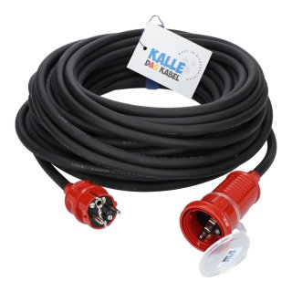 Kalle Verlängerungskabel Schuko Colour 1,5mm² rot IP44 5 Meter