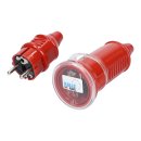 Kalle Verlängerungskabel Schuko Colour 2,5mm² rot IP44 30 Meter