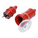 Kalle Verlängerungskabel Schuko Colour 2,5mm² rot IP44 30 Meter