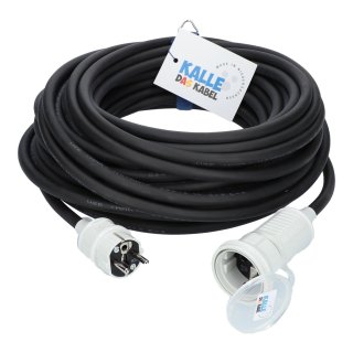 Kalle Verlängerungskabel Schuko Colour 2,5mm² weiß IP44 50 Meter